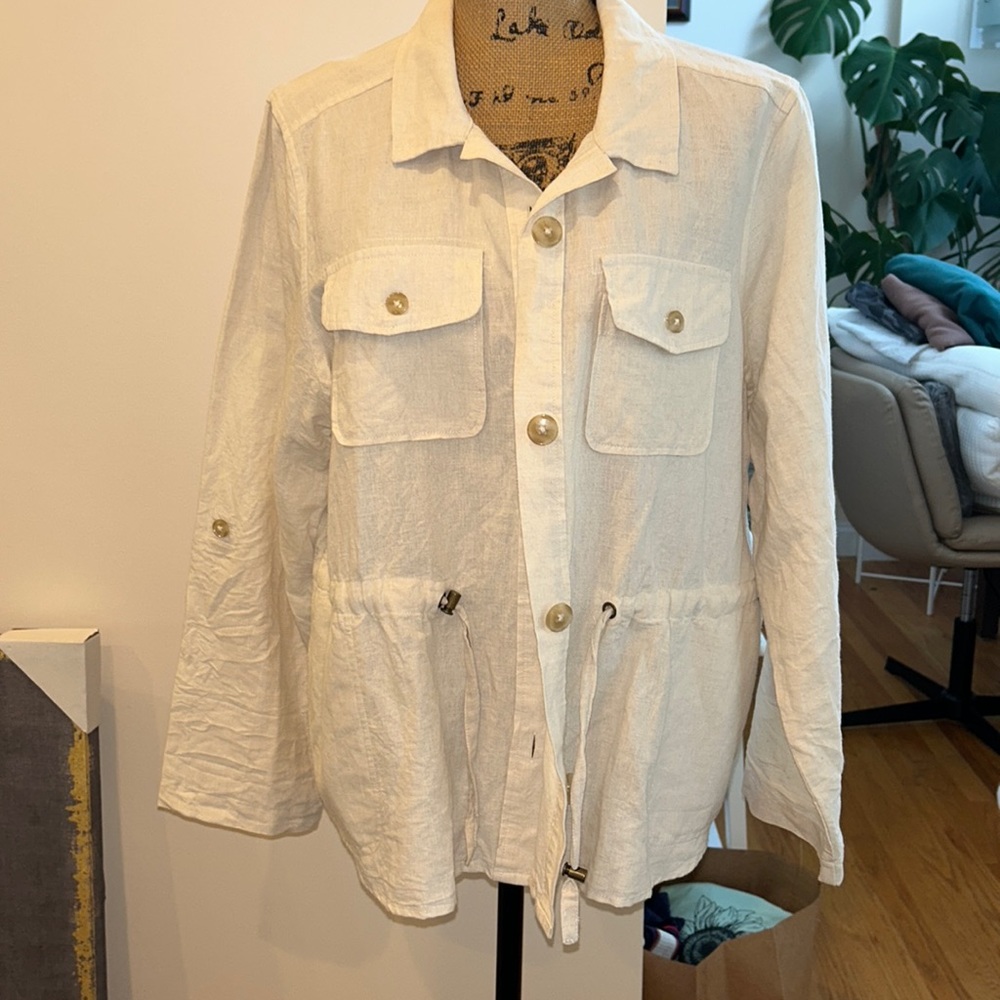 Liz Claiborne linen/ cotton Summer jacket